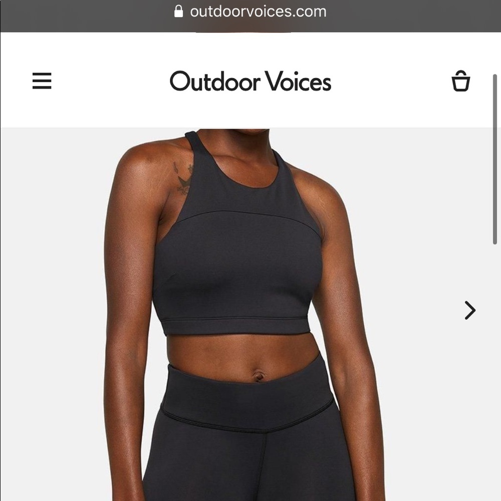 Outdoor Voices Tech Sweat Crop Top